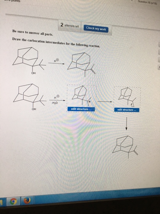 Solved Draw the carbocation intermediates for the following