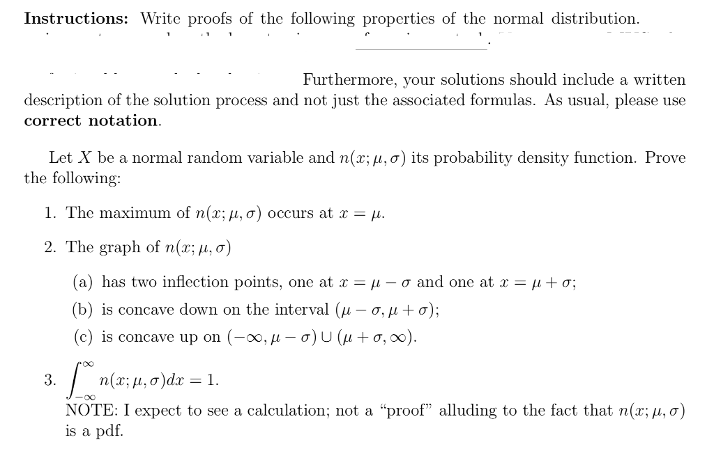 Solved Instructions: Write Proofs Of The Following | Chegg.com