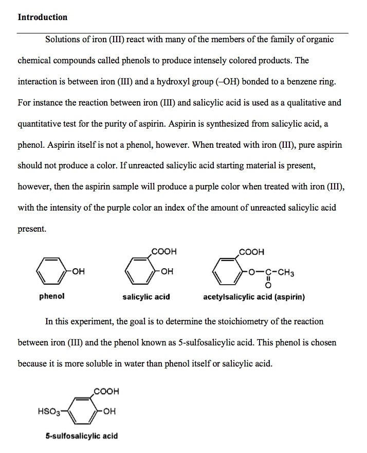 Chemistry lab report solubility