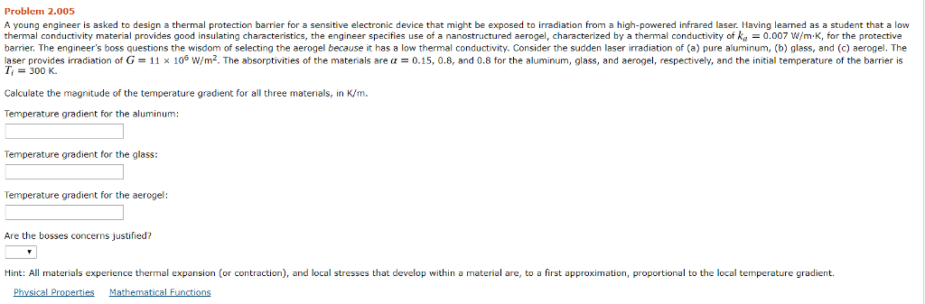 Solved Problem 2.005 A young engineer is asked to design a | Chegg.com