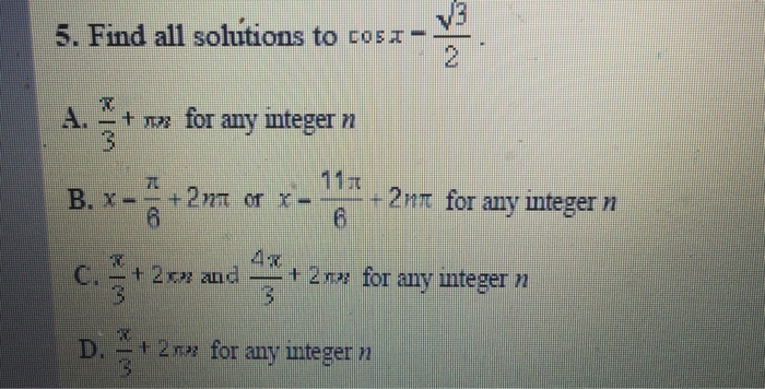 solved-5-find-all-solution-to-cos-x-root-3-2-a-pi-3-n-chegg