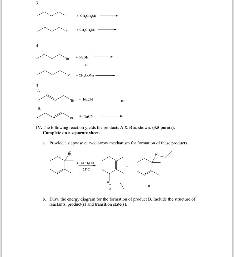 Solved Questions from Organic Chemistry -comparing two | Chegg.com