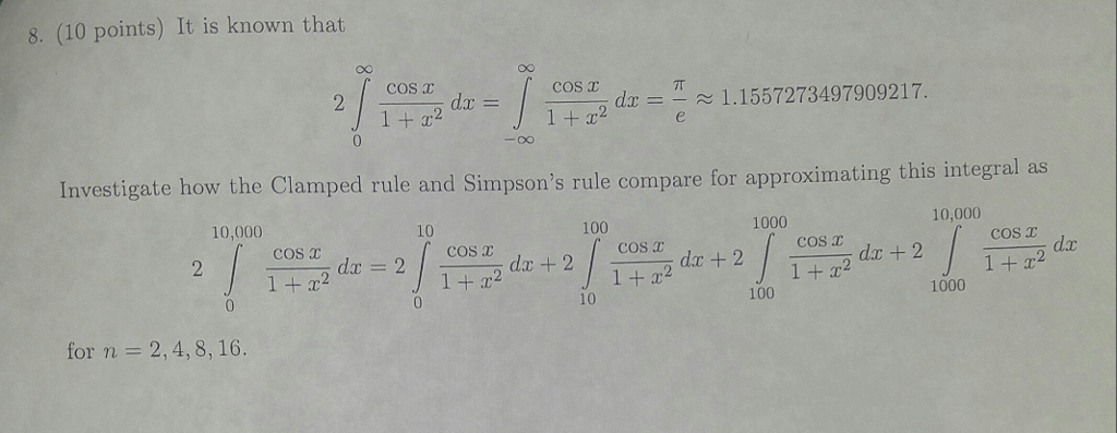 integral of cos x 2 from 0 to 1