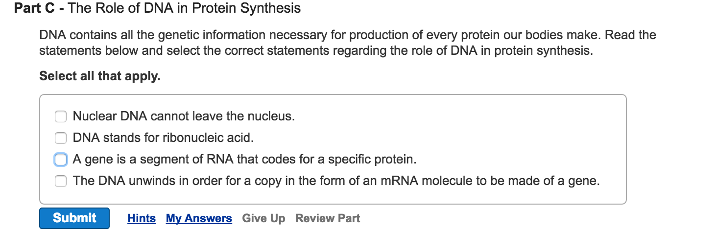 dna stands for wrong answer