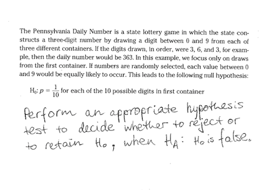 Solved The Pennsylvania Daily Number is a state lottery game