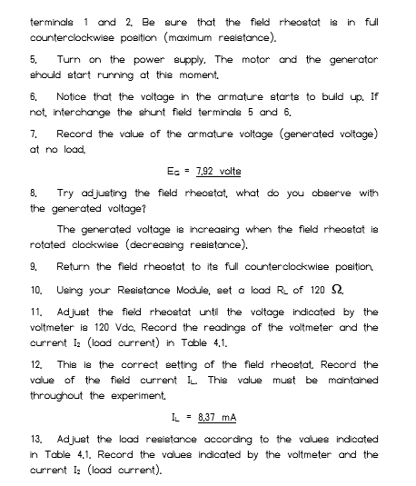 Conclusion Dc Generator Experiment Zionoirobbins