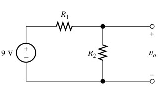 Solved We want to design a voltage-divider circuit to | Chegg.com