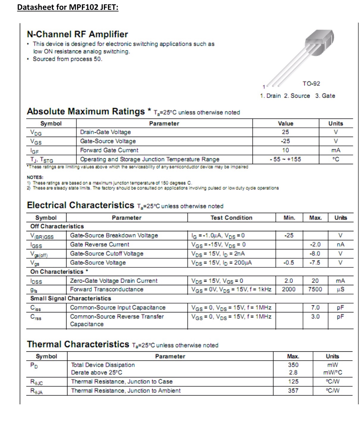 Solved Circuit Diagram +15 V 2.2 kΩ 2.2 μF 2.2 μF MPF102 V