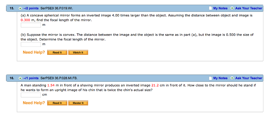 Solved A concave spherical mirror forms an inverted image | Chegg.com