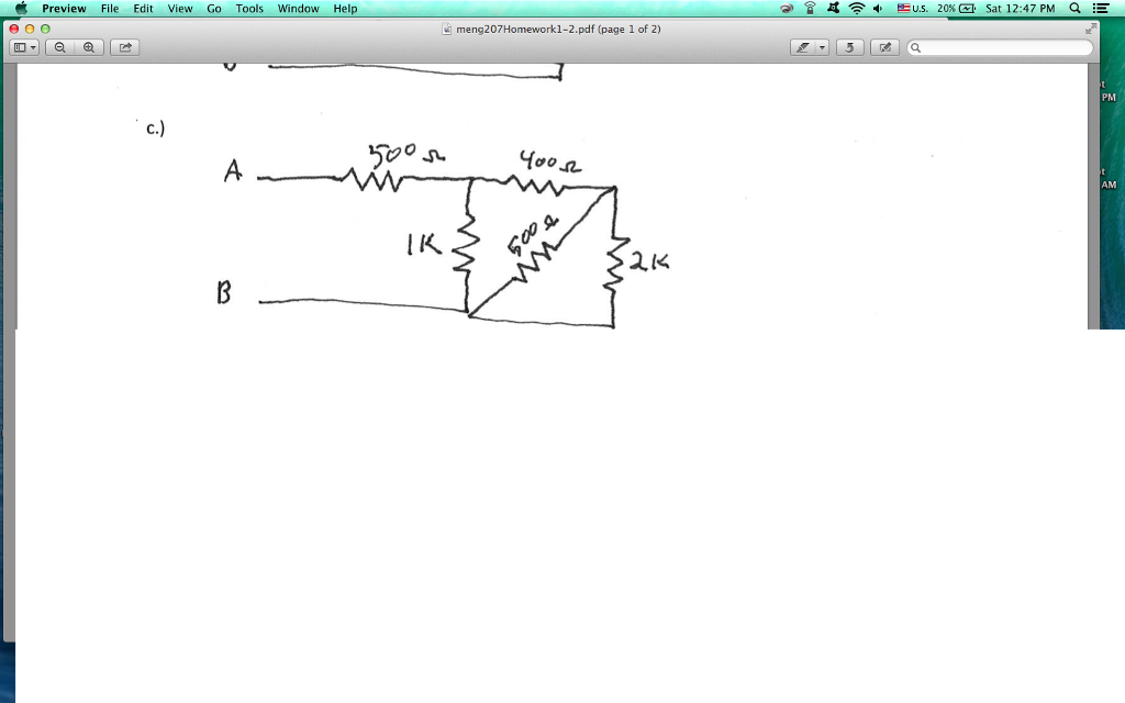Solved REDUCE THE FOLLOWING CIRCUIT TO A SINGLE RESISTOR.