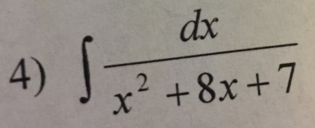 solved-complete-the-following-integral-integral-dx-x-2-8x-chegg