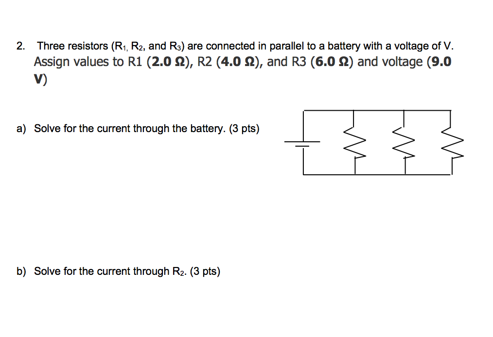 Solved 2. Three resistors (R1, R2, and R3) are connected in