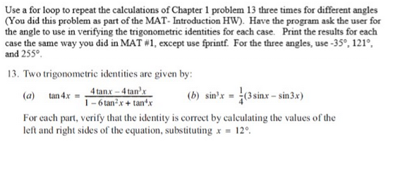 Solved Use a for loop to repeat the calculations of Chapter | Chegg.com