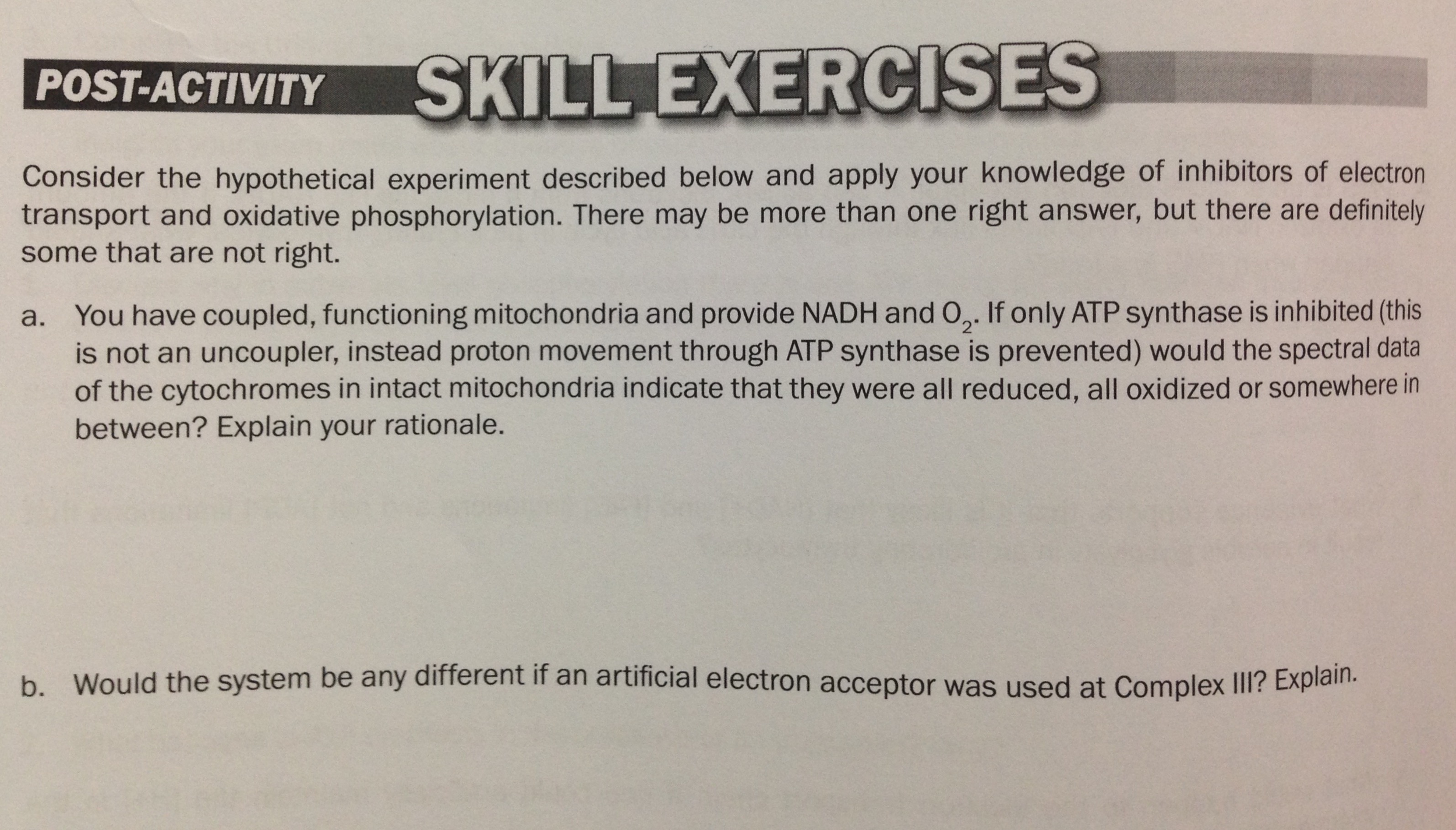 Solved Consider the hypothetical experiment described below | Chegg.com