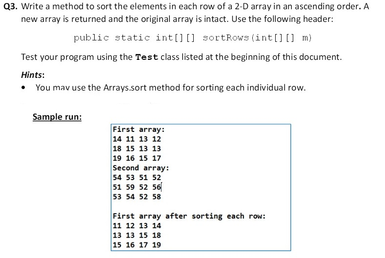 Solved Using the following code answer this: public static | Chegg.com