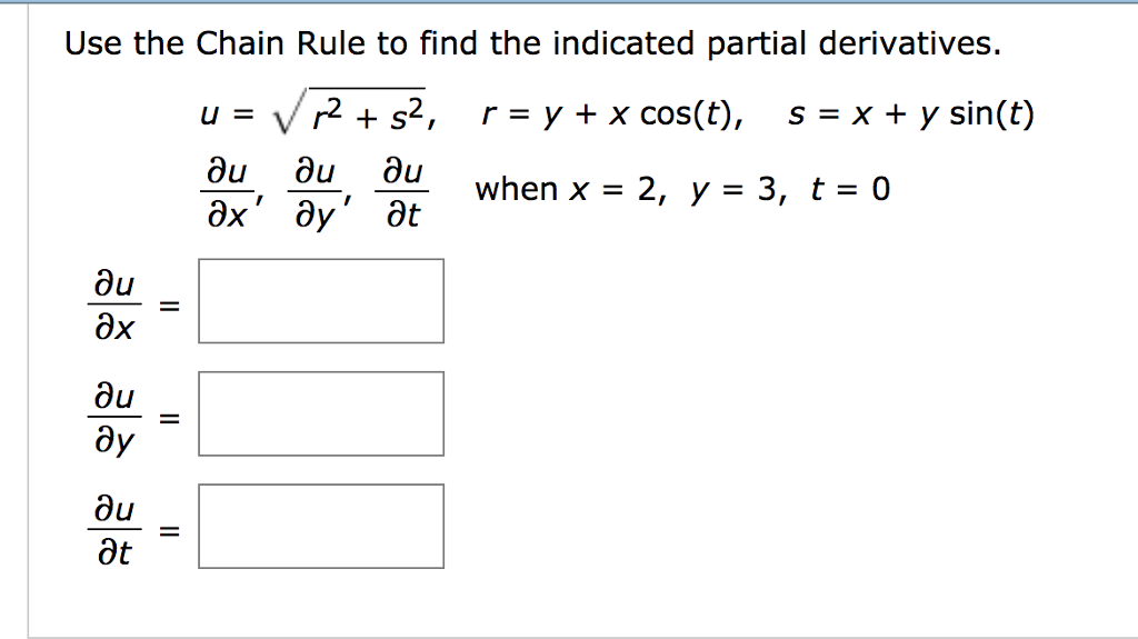Solved Use the Chain Rule to find dz/ds and ôz/ôt. as