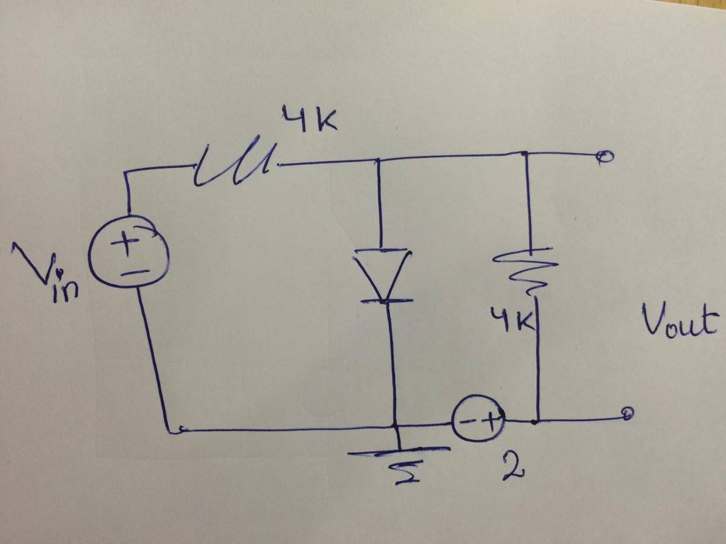 Solved Find The Range Of Vin And Vout Such That Th Diode 