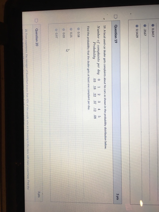 Solved A local usedcar dealer gets complaints about his