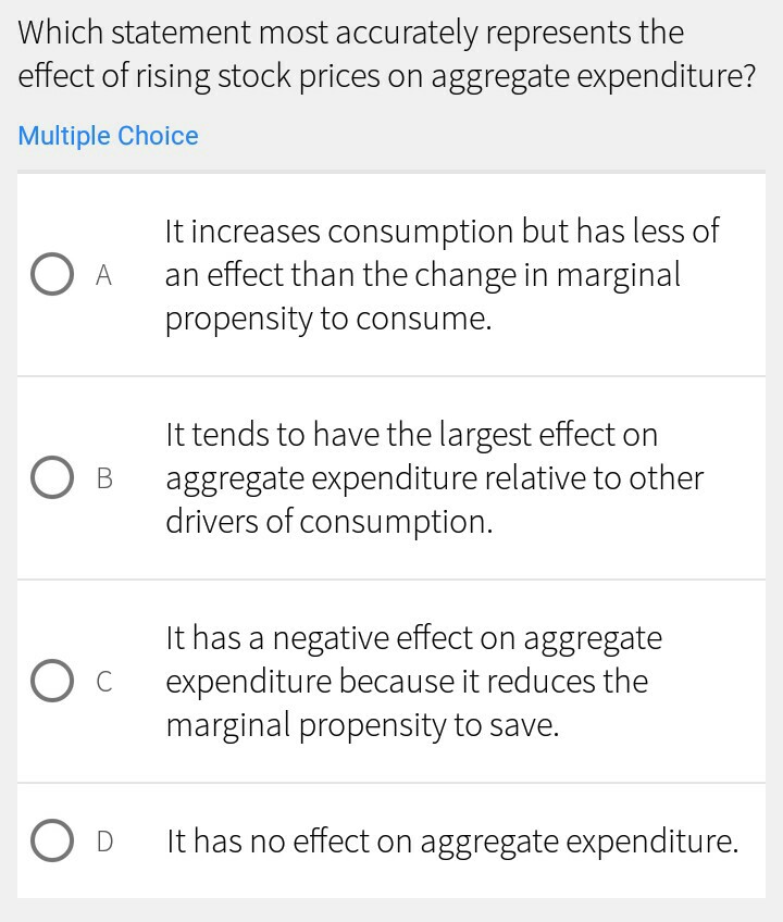 Solved Which statement most accurately represents the effect | Chegg.com