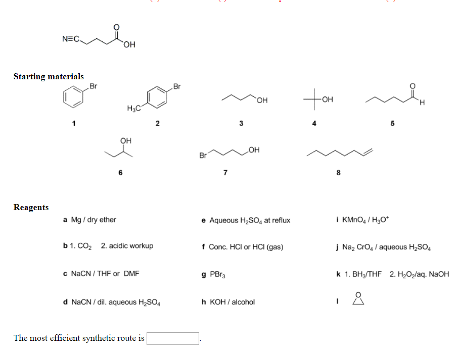 Solved 1) A-c: Devise The Most Efficient Synthesis For The | Chegg.com