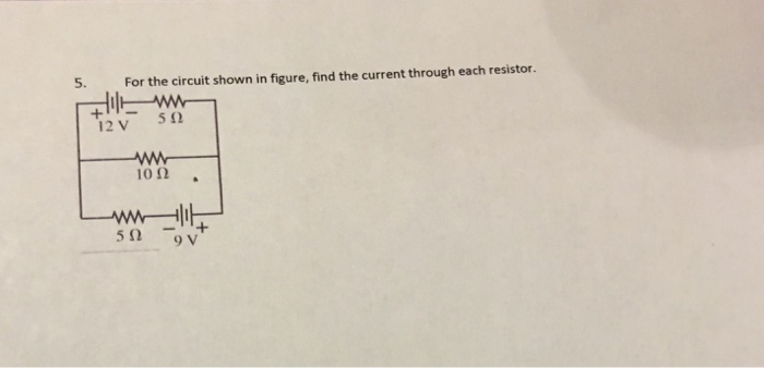 Solved For the circuit shown in figure, find the current | Chegg.com