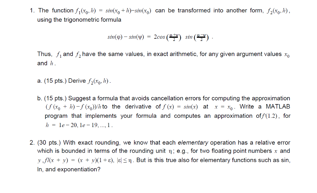 Solved Could Anyone Help Me With This Numerical Methods | Chegg.com