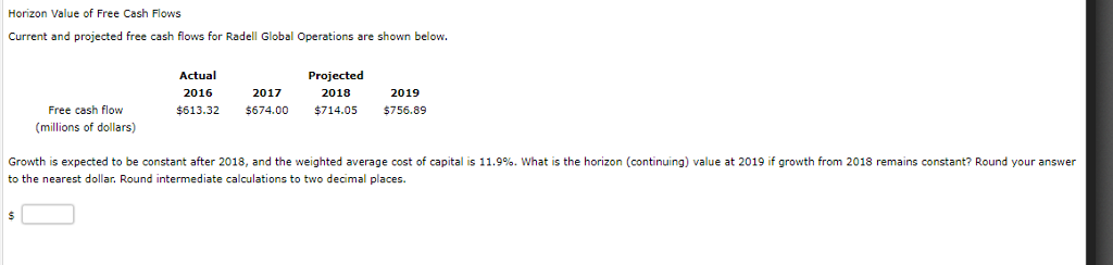 solved-horizon-value-of-free-cash-flows-current-and-chegg
