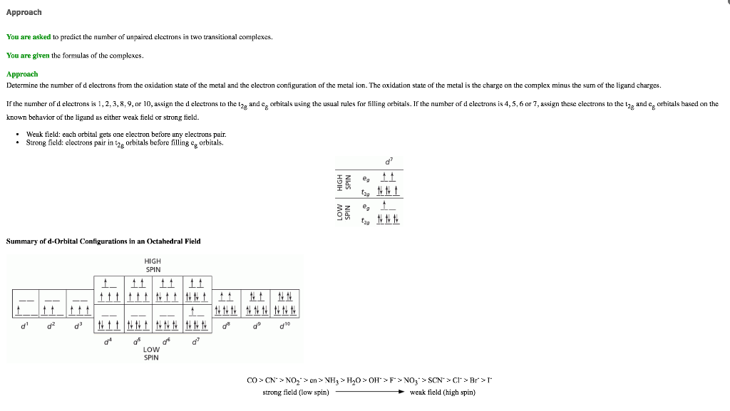 Solved Predict The Number Of Unpaired Electrons For The | Chegg.com