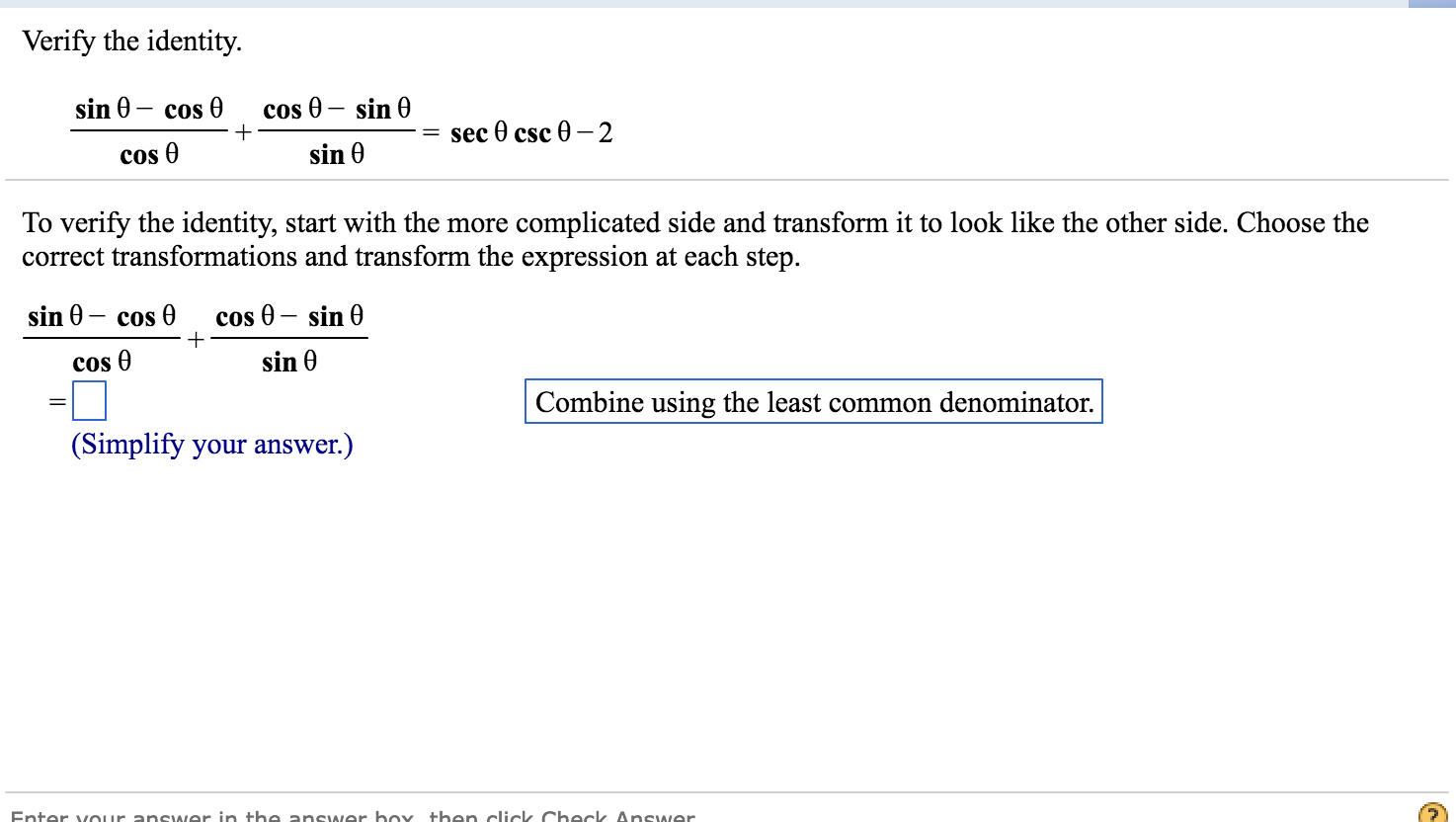 range of sin theta into cos theta