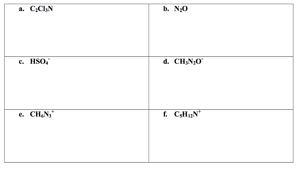 Solved Write The Lewis Structure For The Following | Chegg.com