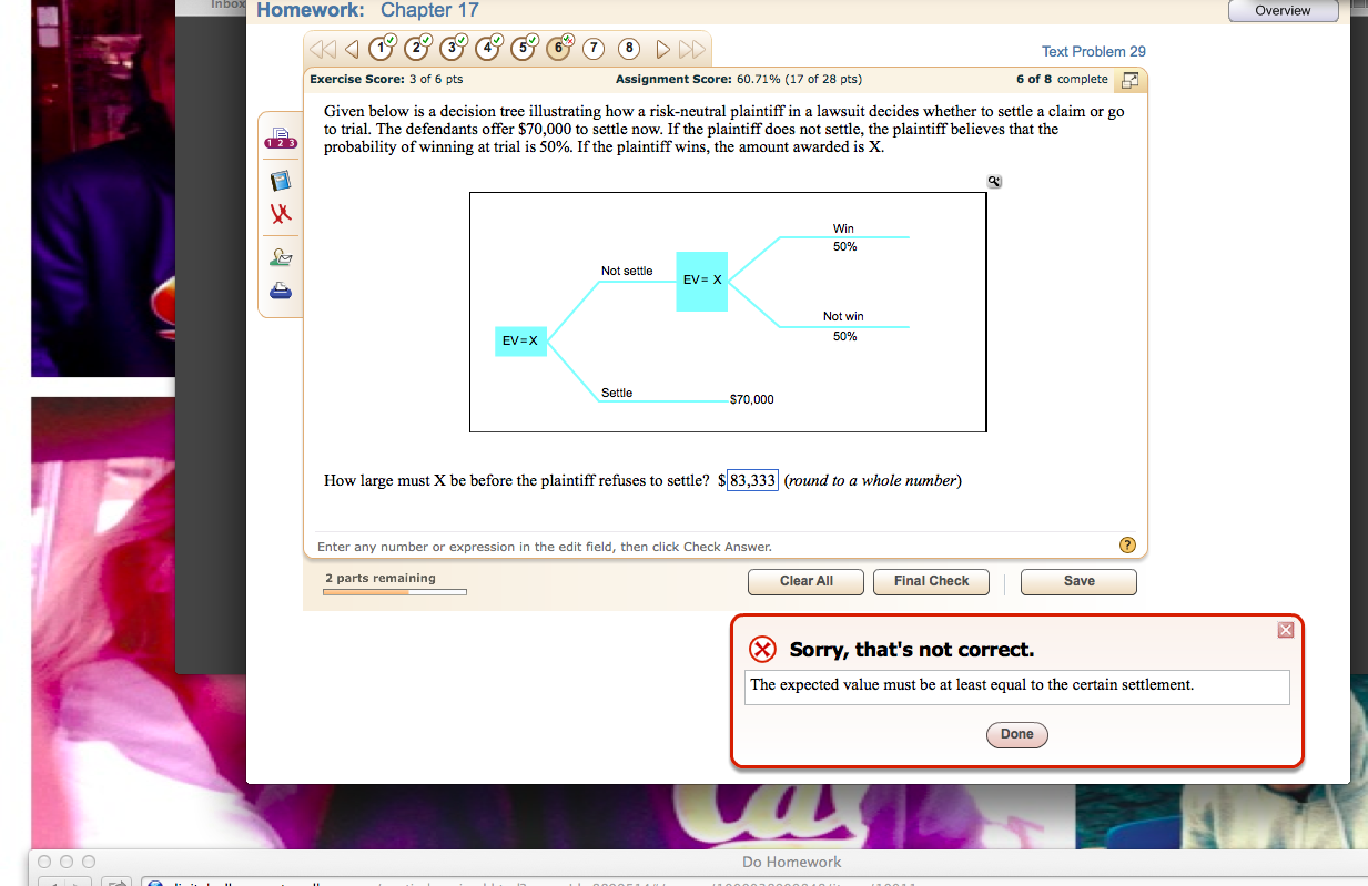 Given below is a decision tree illustrating how a Chegg com