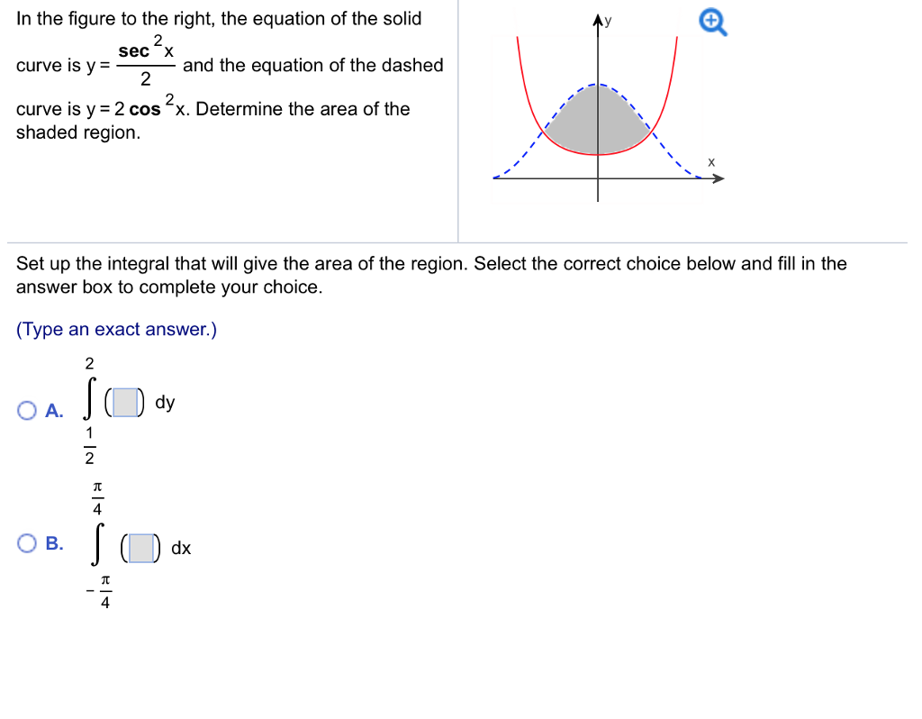 Solved In the figure to the right, the equation of the solid | Chegg.com