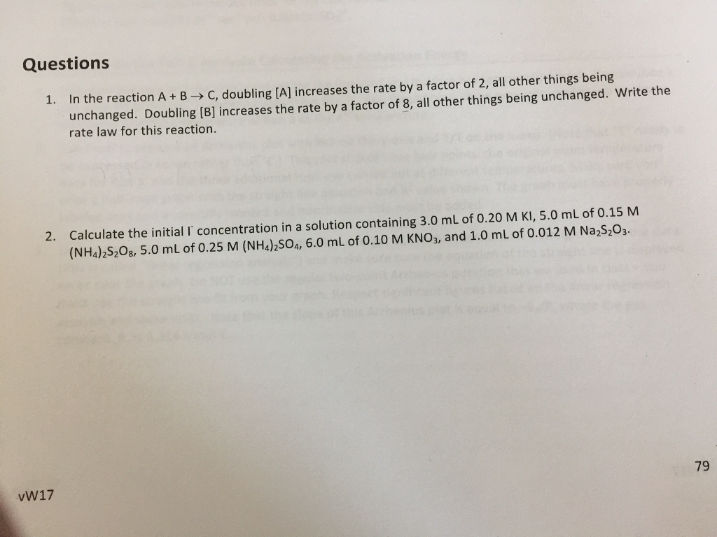 Solved In The Reaction A + B Rightarrow C, Doubling [A] | Chegg.com