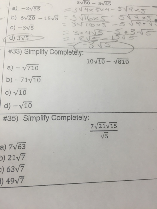 can 4 root 10 be simplified