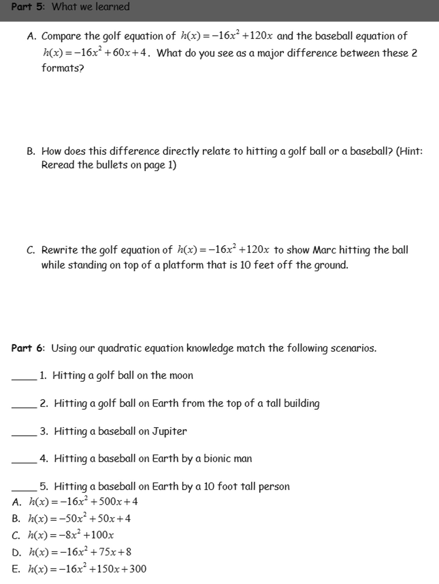 solved-compare-the-golf-equation-of-h-x-16x-2-120x-and-chegg