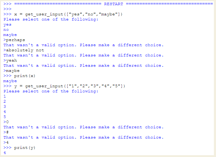 Solved Write a function called get_user_input() that takes | Chegg.com