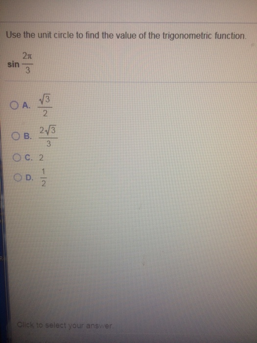 tan square root 3 over 3 on unit circle