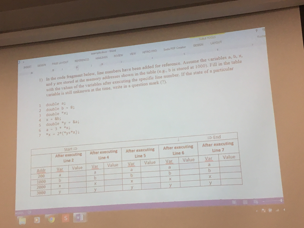 Solved This is in C Please explain you came up with | Chegg.com