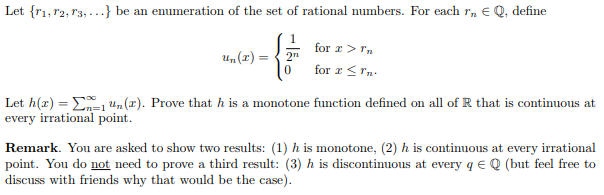 Solved Let {r?, r2, r»-j be an enumeration of the set of | Chegg.com