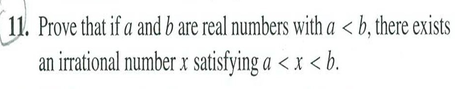 Solved Prove that if a and b are real numbers with a