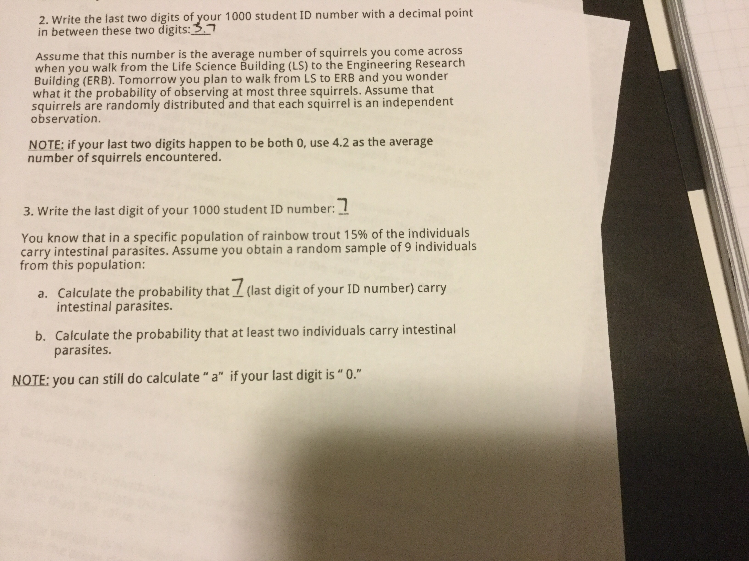 Solved Write The Last Two Digits Of Your 1000 Student ID Chegg