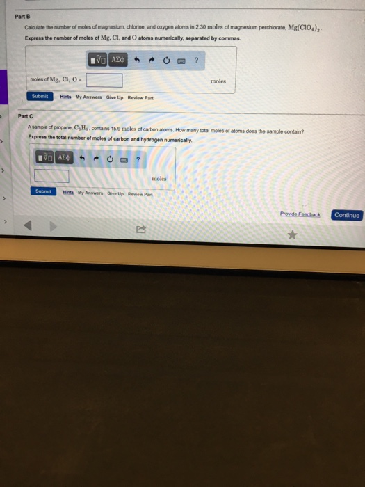 Solved Calculate the number of moles magnesium, chlorine,