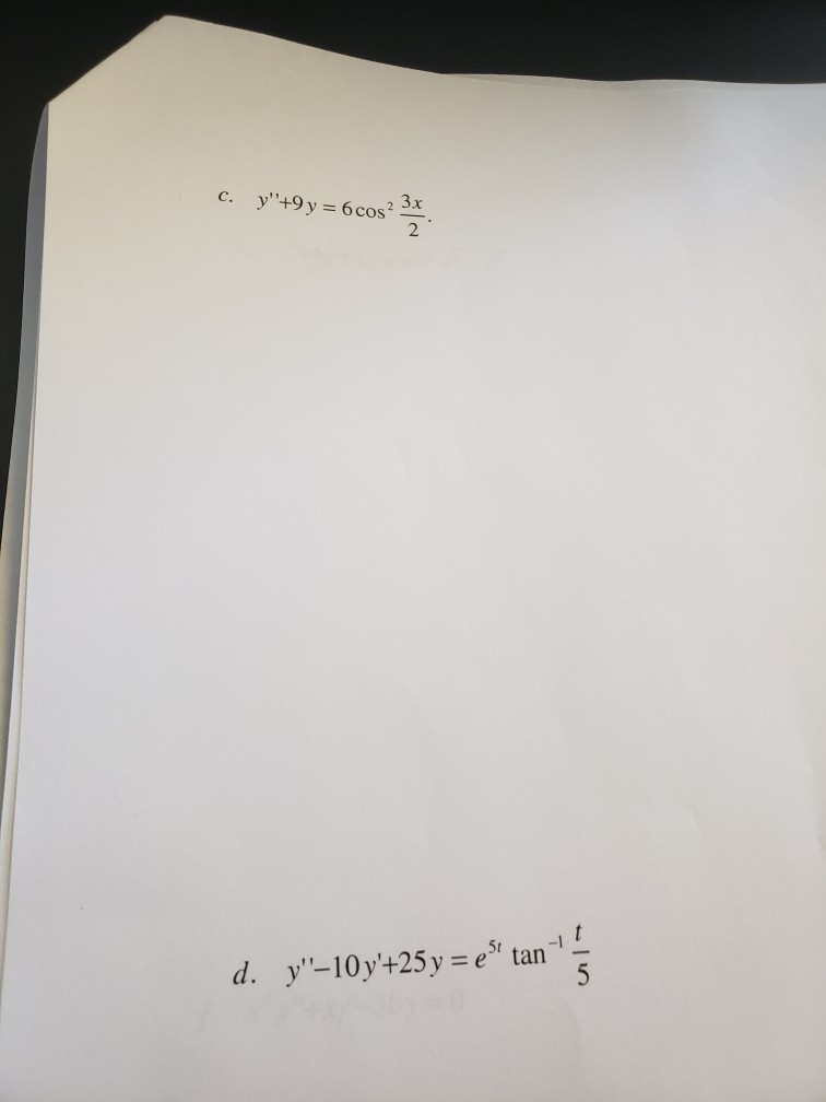 Solved y'+9 2 | Chegg.com