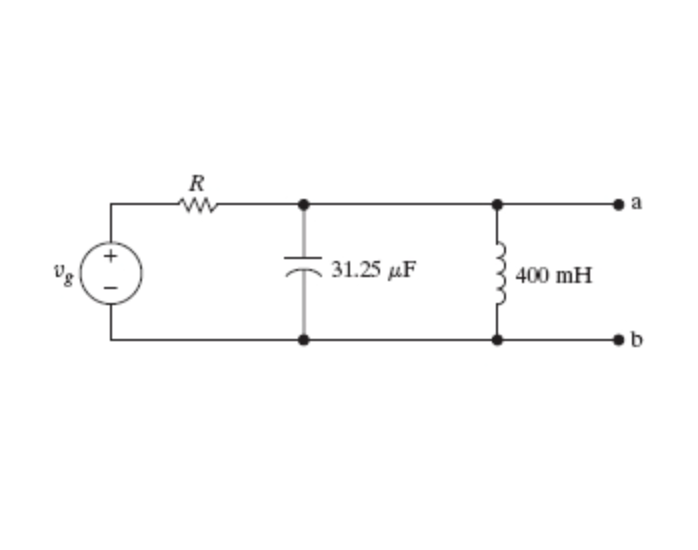 Solved The sinusoidal voltage source in the circuit in