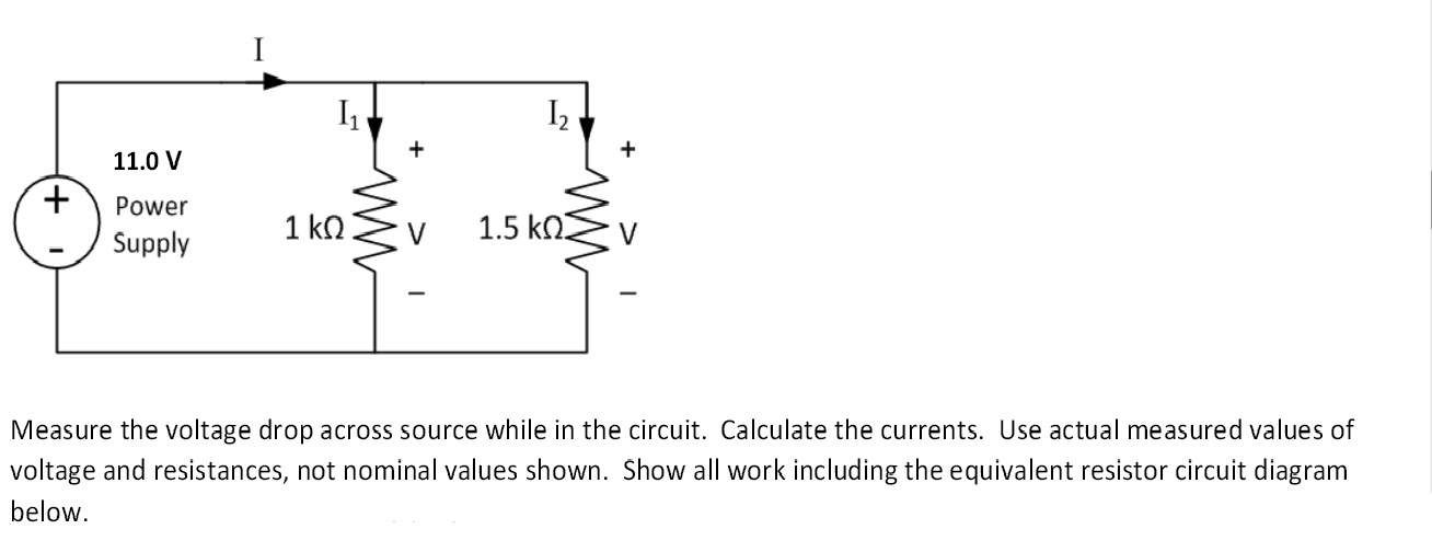 Solved Measure the voltage drop across source while in the