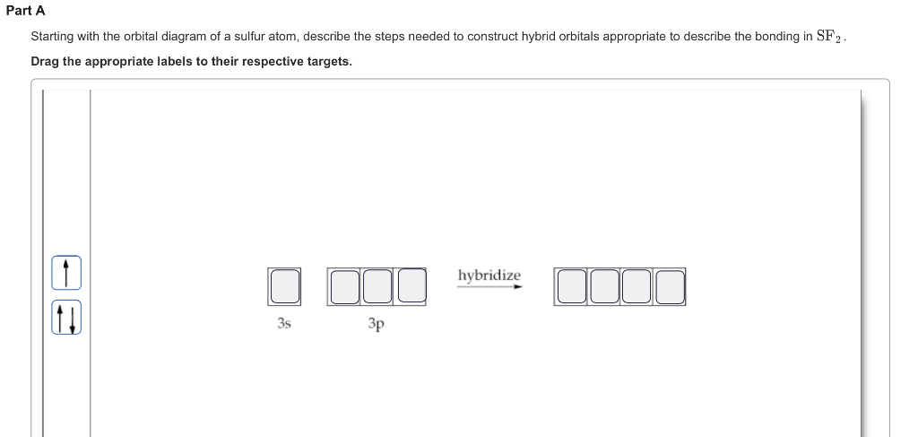 Solved Part A Starting With The Orbital Diagram Of A Sulfur 4394