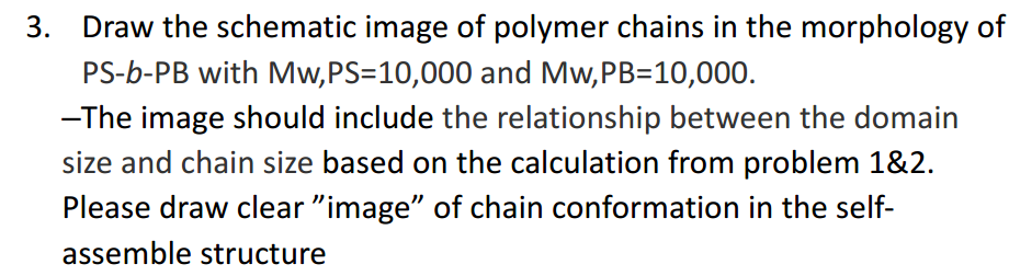Draw the schematic image of polymer chains in the | Chegg.com