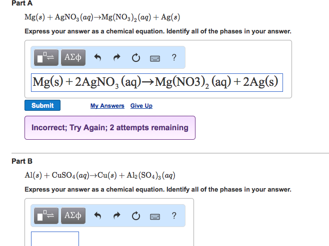 Express Your Answer As A Chemical Equation