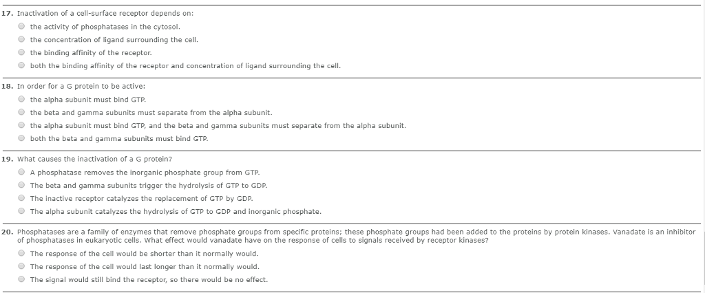 Inactivation Of A Cell-surface Receptor Depends On