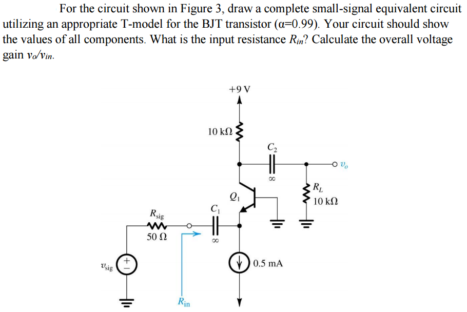 Solved For the circuit shown in Figure 3, draw a complete | Chegg.com